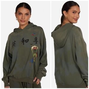 Lauren Moshi Harmony Silk Fan hoodie